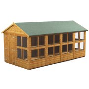 Power 16x8 Apex Potting Shed - Double Door